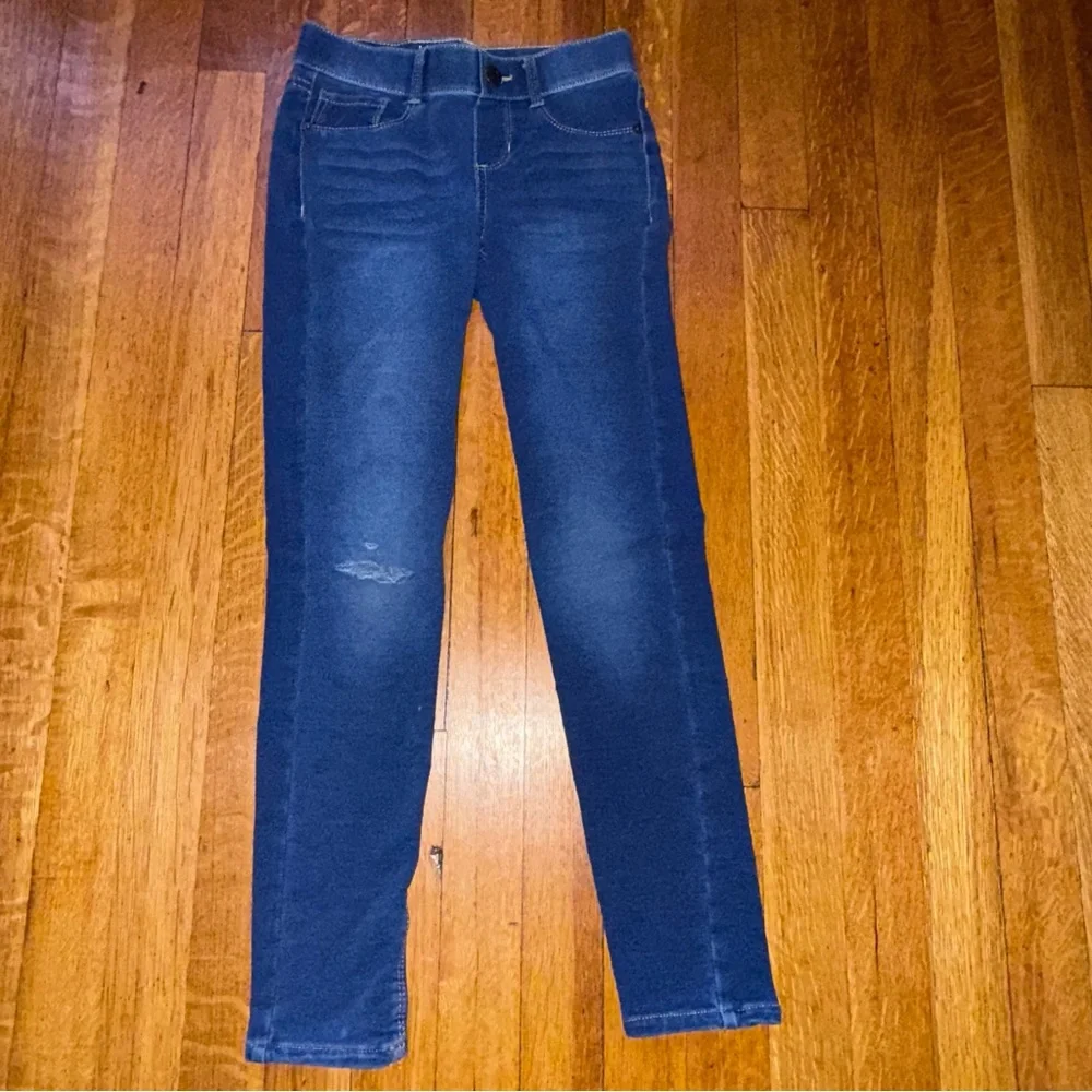 Hippie Girl Regular Rise Leggings Size 8 Dark Blue Straight Leg Lightweight